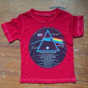 Pink Floyd Dark Side Red Kids Tee EUC- so soft! 12m